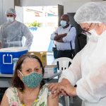 Esta semana Município segue com a vacinação de idosos. Sábado 10, é a vez dos idosos de 65 anos Foto Allexandre Costa