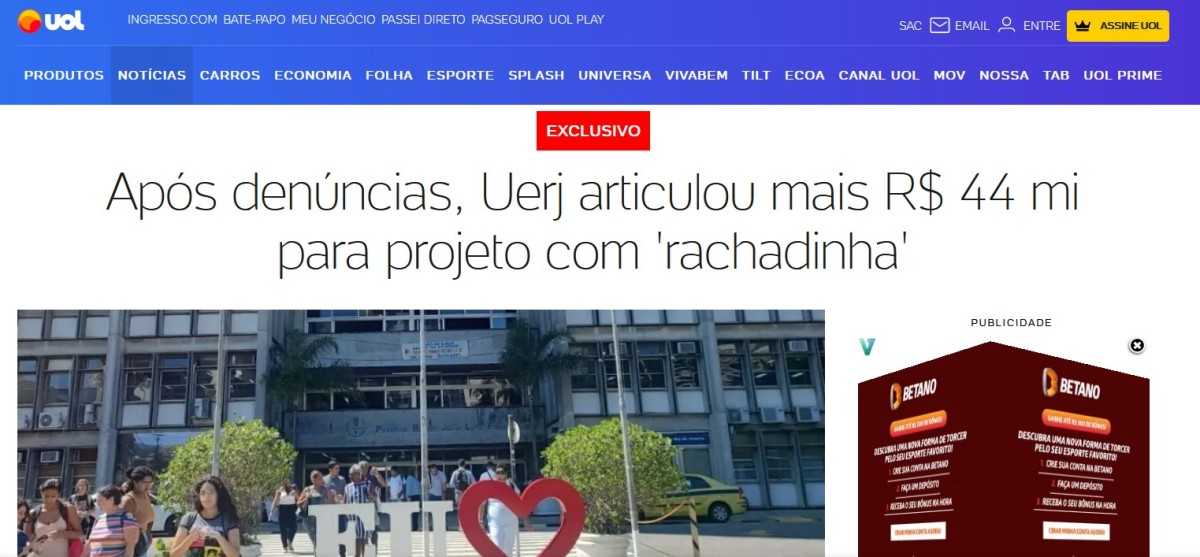 Após denúncias, Uerj articulou R$ 44 mi para projeto com 'rachadinha