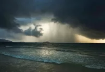 chuva praia