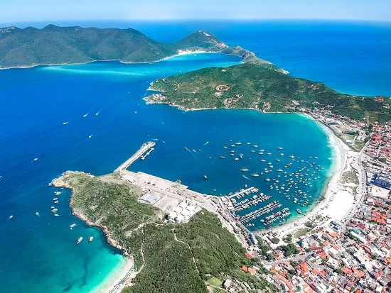 uma imagem aerea de arraial