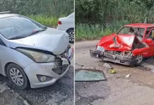 Acidente entre dois carros deixa cinco feridos em Saquarema screenshot 1