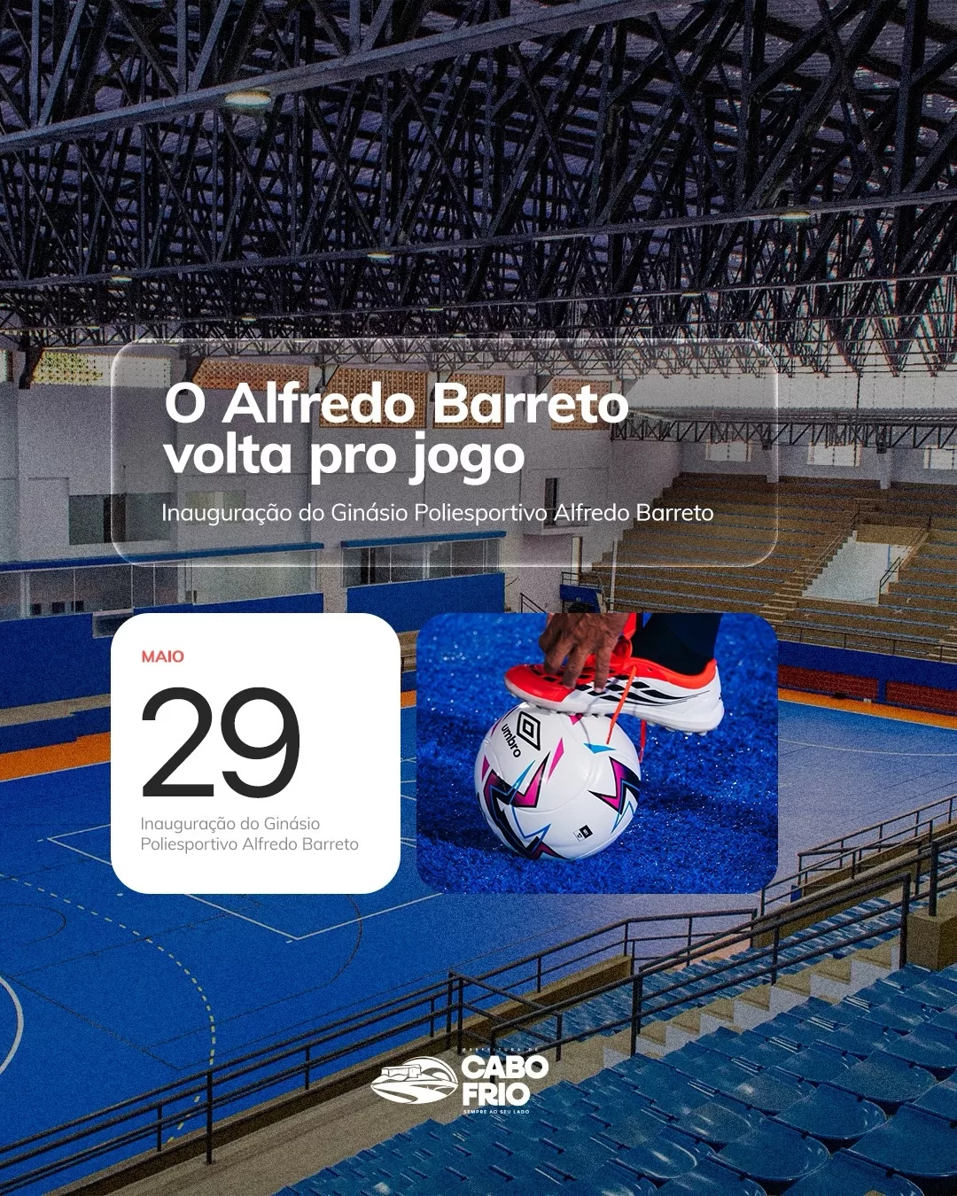 🏟️⚽ o alfredo barreto volta pro jogo e em grande estilo.o ginásio está pronto para reencontrar