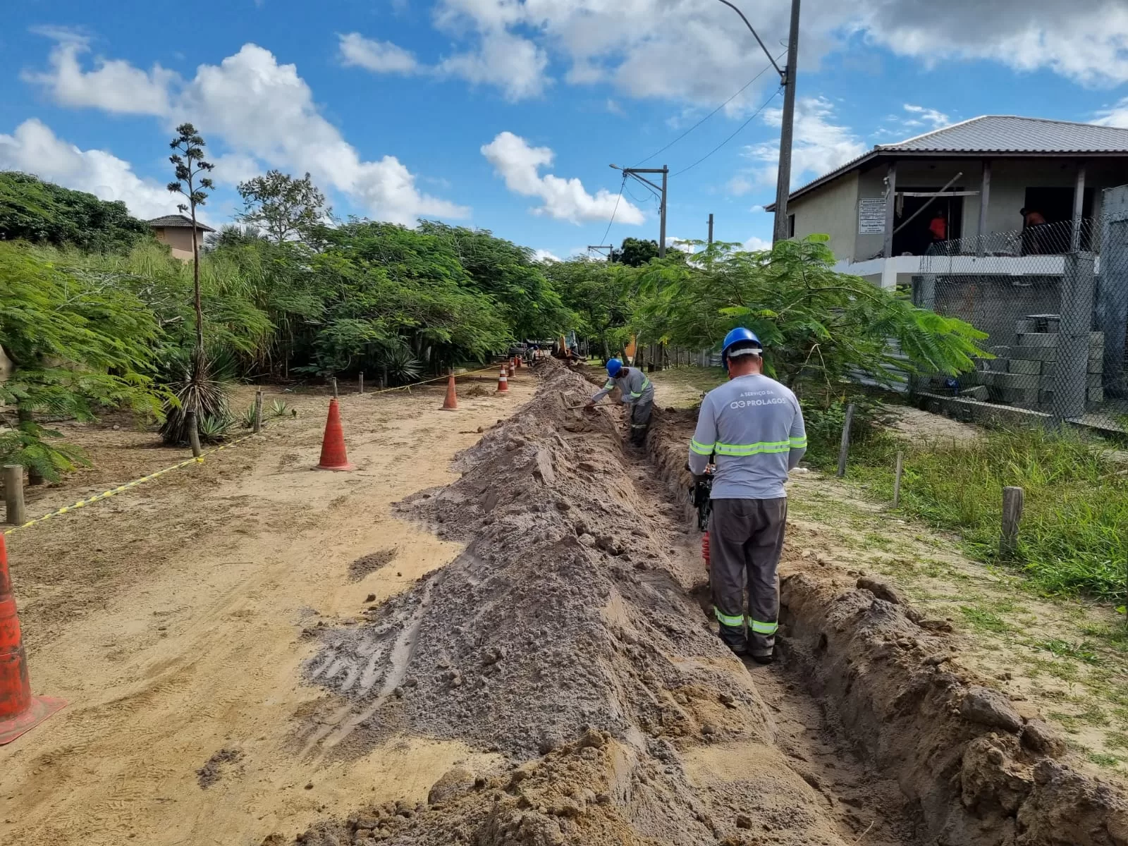 prolagos avança com obras de água no bairro caravelas do peró, em cabo frio (1)