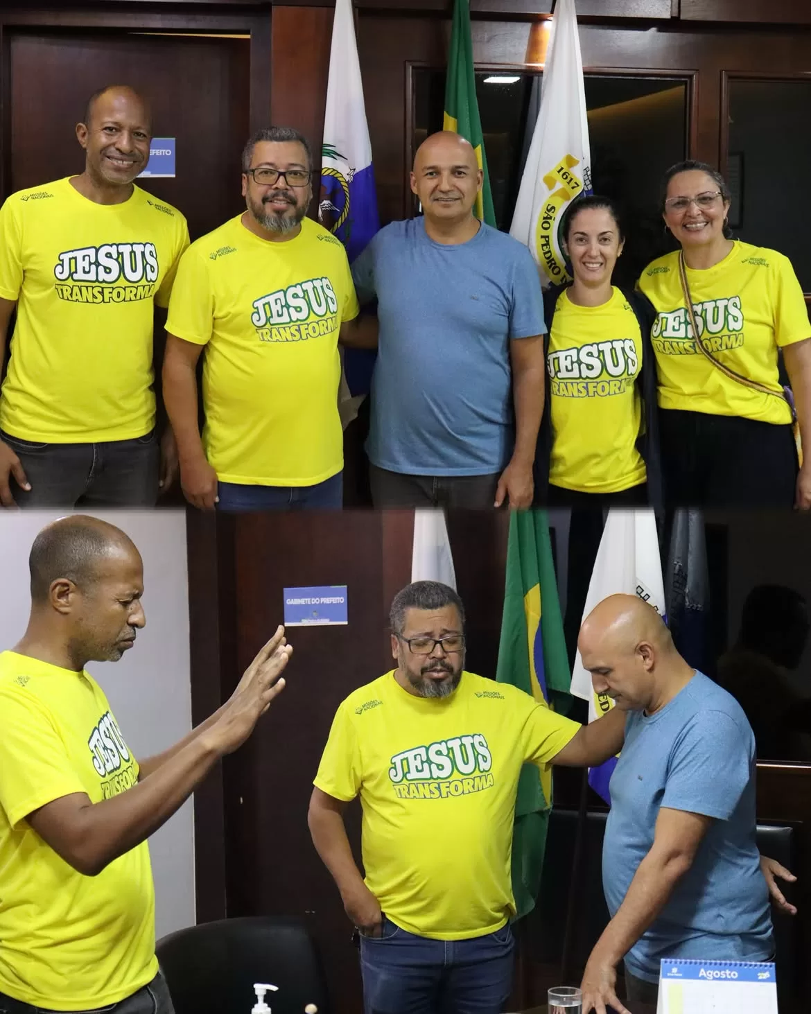 em meio à rotina de mais uma semana de trabalho, um momento especial de oração, fé e reflexão no