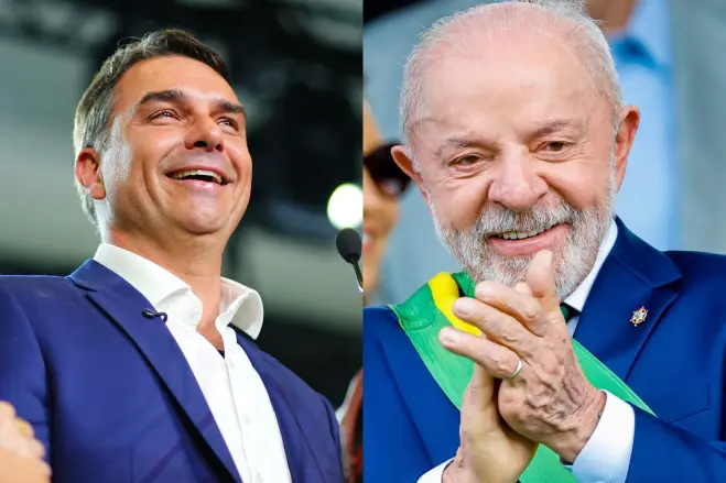 lula e flavio bolsonaro
