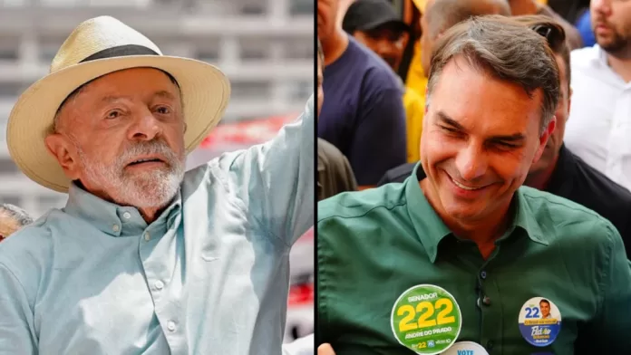 lula pt e flávio bolsonaro pl candidatos à presidência da república foto 1 ricardo stuckert campanha foto 2 charles vieira campanha 2 1024x576
